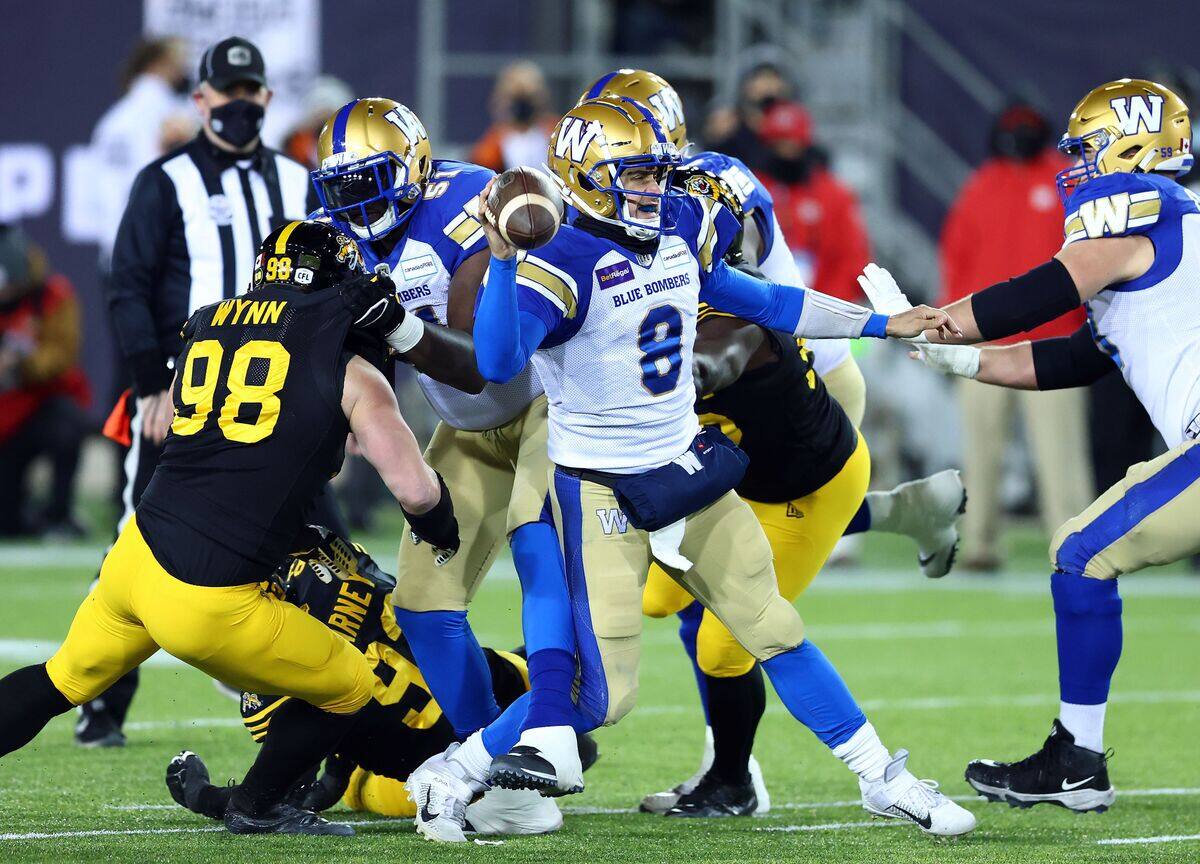 Coupe Grey: les Blue Bombers d&eacute;fendent leur titre face aux Ti-Cats &agrave; Hamilton