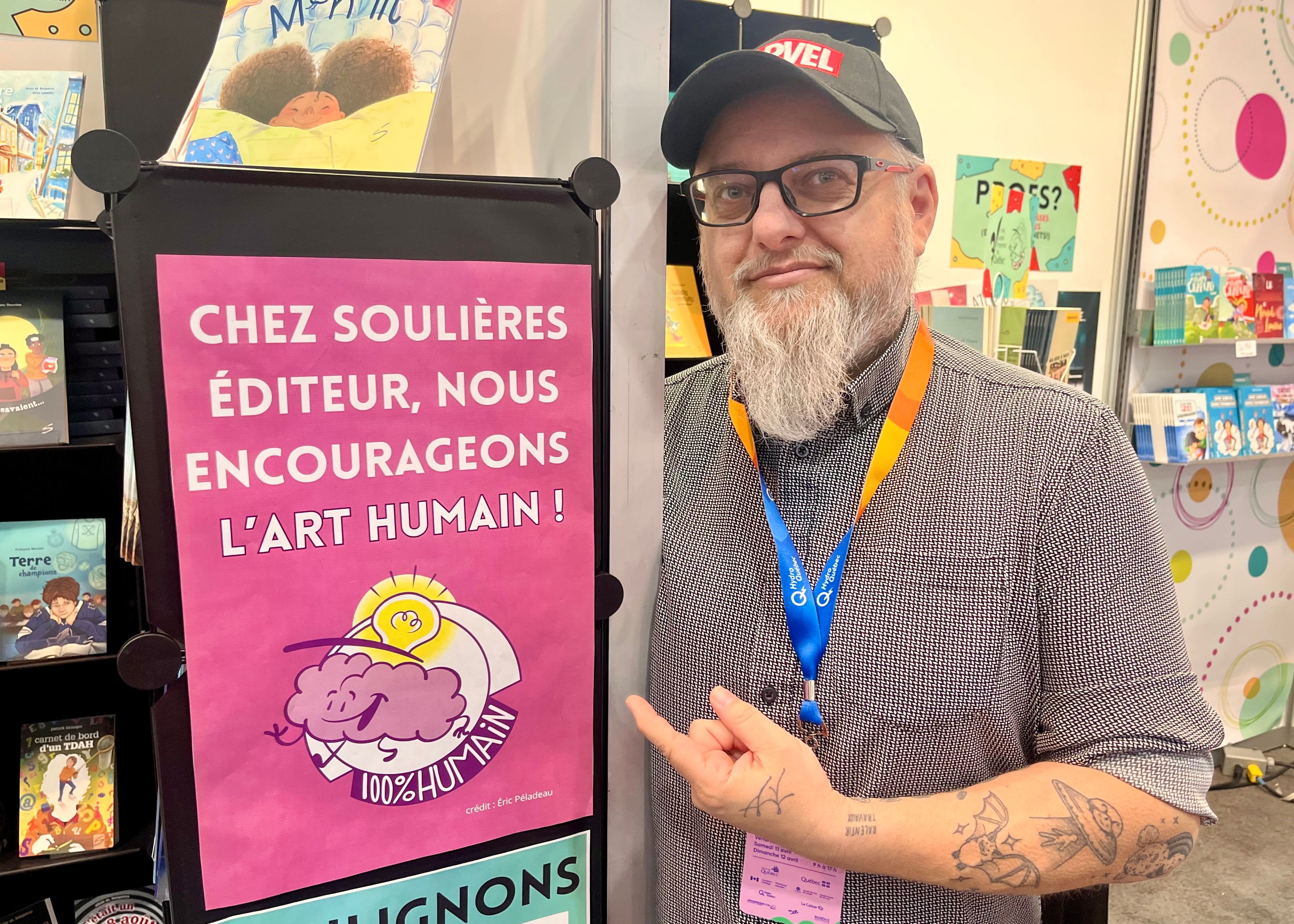 Utilisation de l’intelligence artificielle générative: la lutte des créateurs québécois se déplace au Salon international du livre de Québec