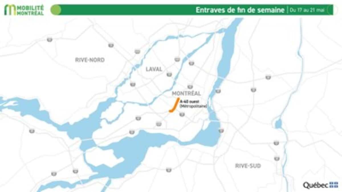 Entraves de la fin de semaine: évitez l’autoroute 40
