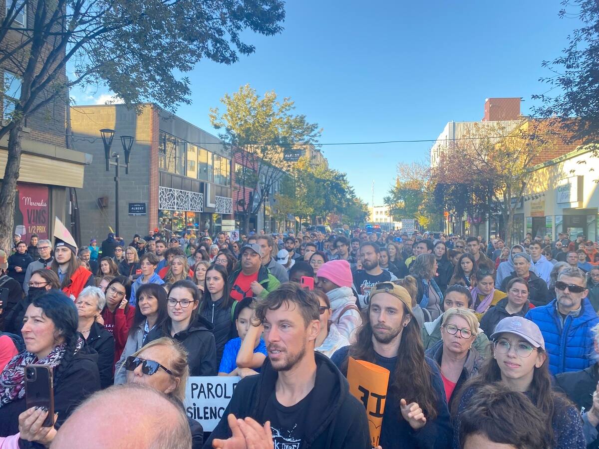 Manifestation pour le climat et contre l’arsenic à RouynNoranda TVA