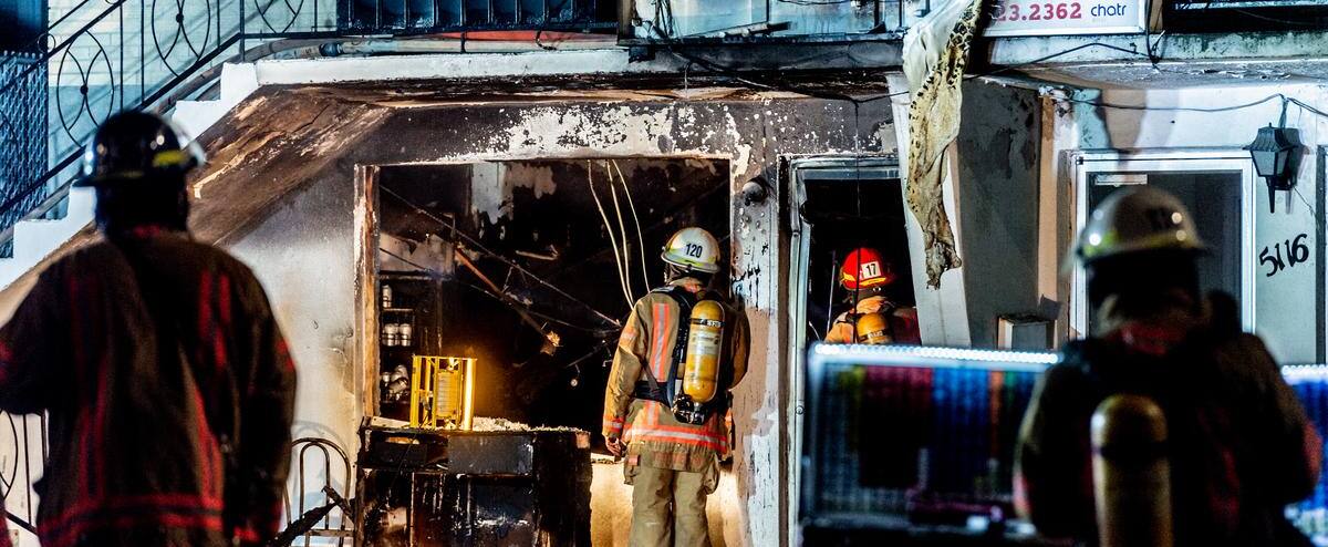 Montréal-Nord: incendie criminel dans un bâtiment résidentiel et commercial