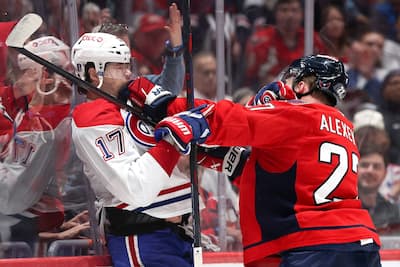 Josh Anderson and Alexander Alekseev will walk past the Gants during the three-day series opener between Canada and the Capitals at Lundy in Washington.
