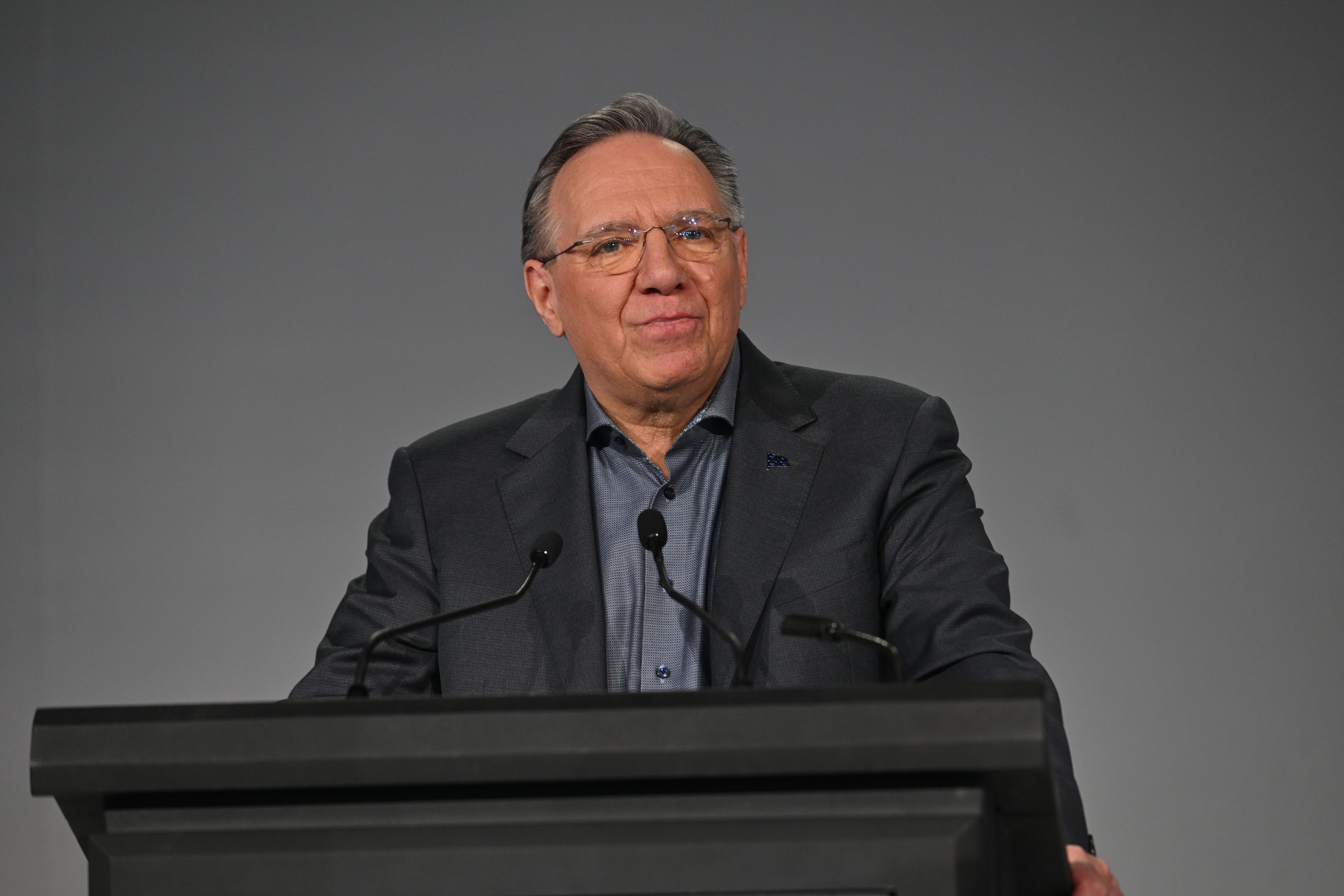 Image principale de l'article François Legault a fait une drôle de grimace 