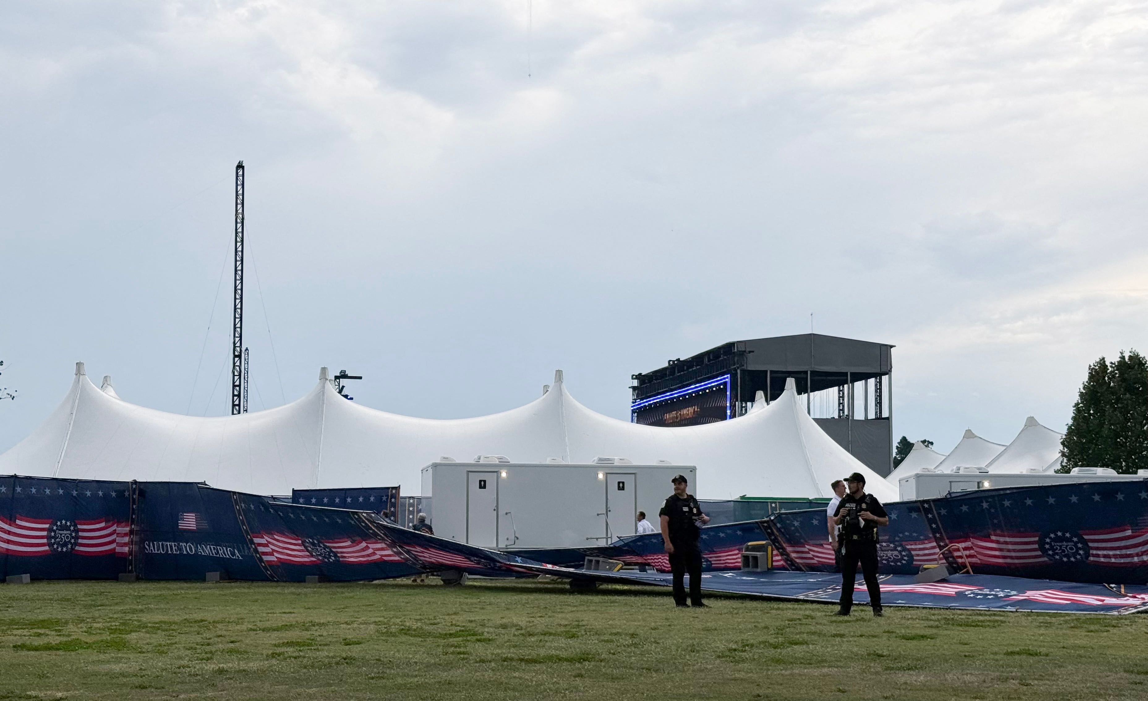 250 years of the United States: the main place of festivities evacuated due to threat of storm