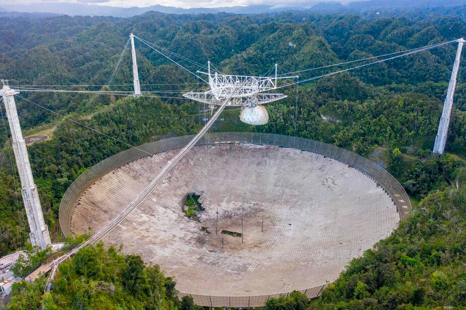 Image principale de l'article Le télescope géant d’Arecibo s’est effondré