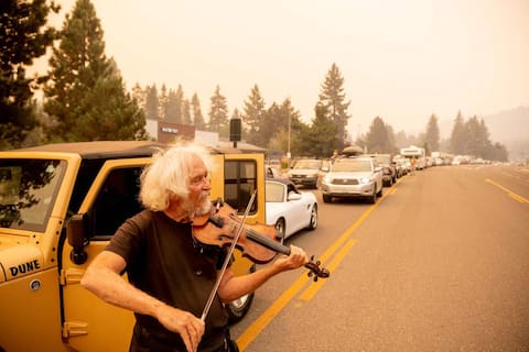 CALIFORNIA: A fire in a tourist area has left thousands of residents homeless