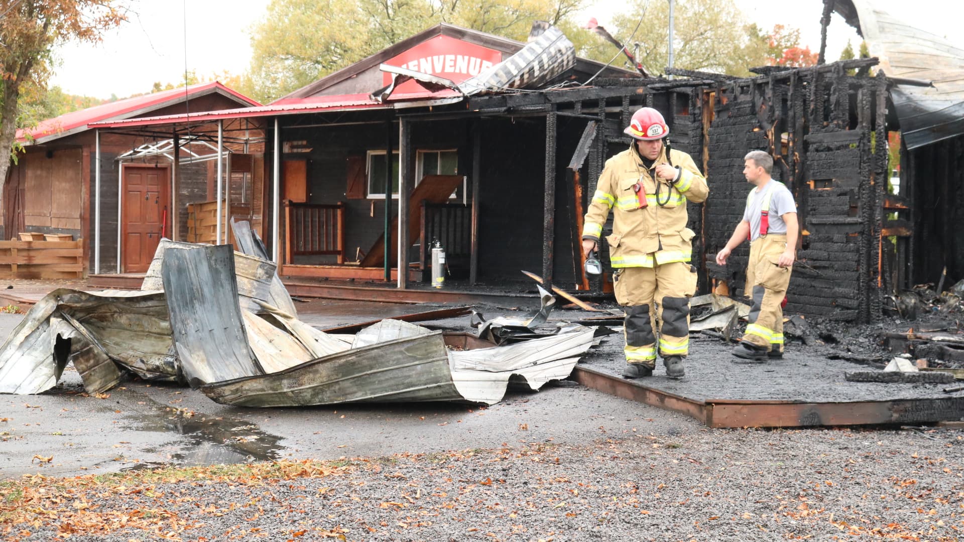 Château-Richer: un casse-croûte bien connu rasé par les flammes