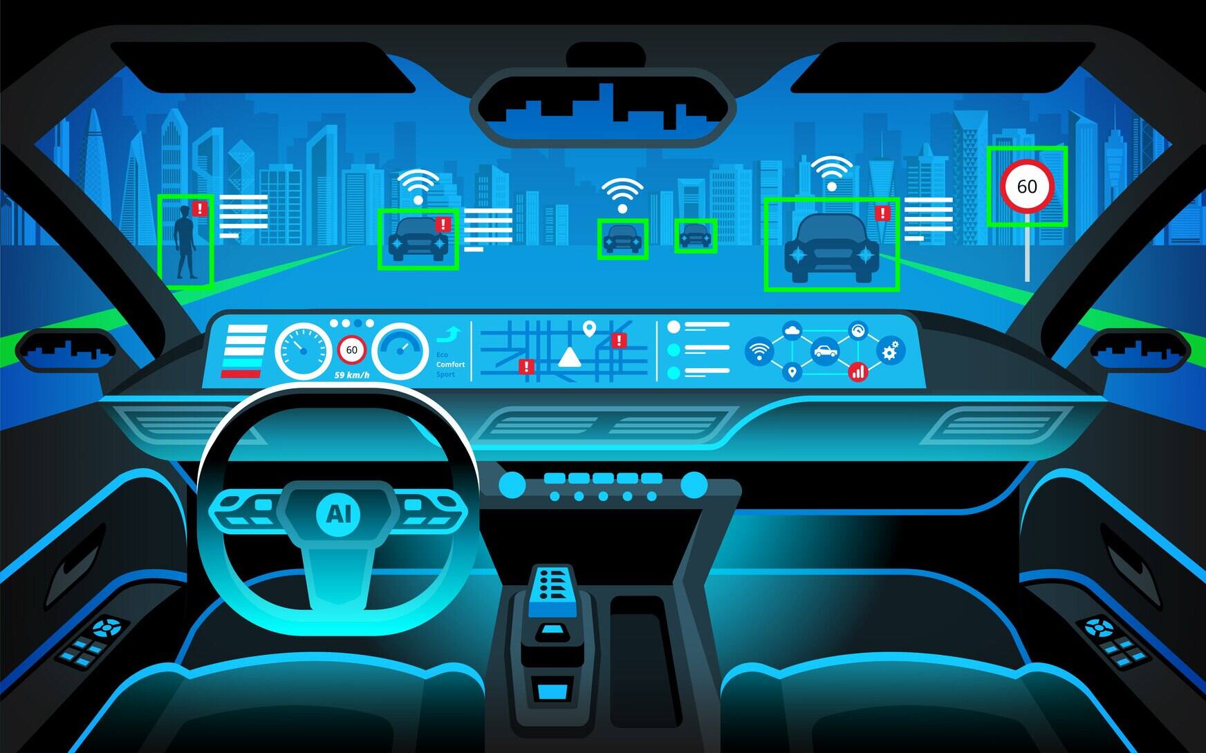 Une voiture sans chauffeur interpel&eacute;e par la police