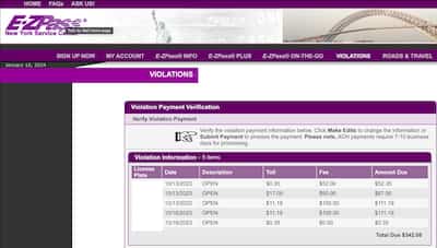 Our anonymous source has an envelope containing a letter from the New York State Thruway Commission.