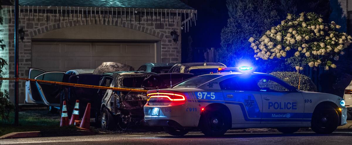 Montréal: trois véhicules ravagés par un incendie criminel