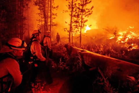 CALIFORNIA: A fire in a tourist area has left thousands of residents homeless