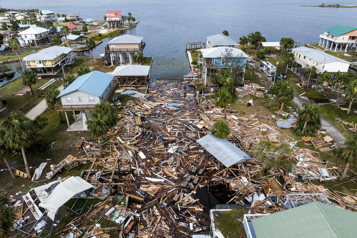 Les images impressionnantes de destruction causée par l’ouragan «Helene ...