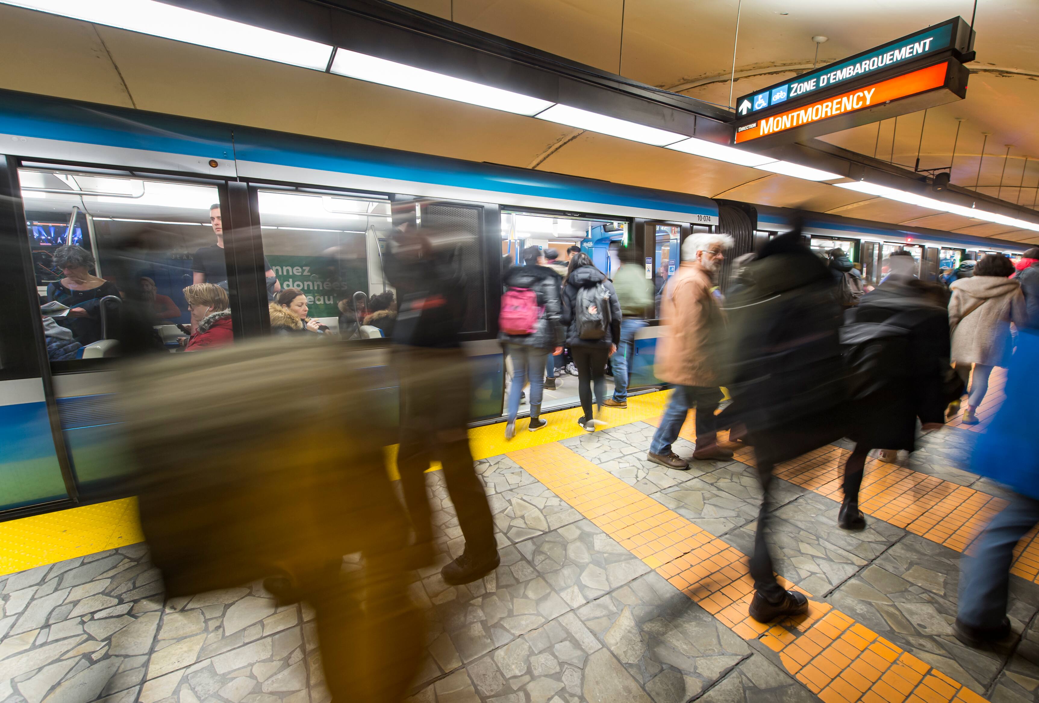 Le métro de Montréal ouvert toute la nuit pour le Nouvel An 24 heures