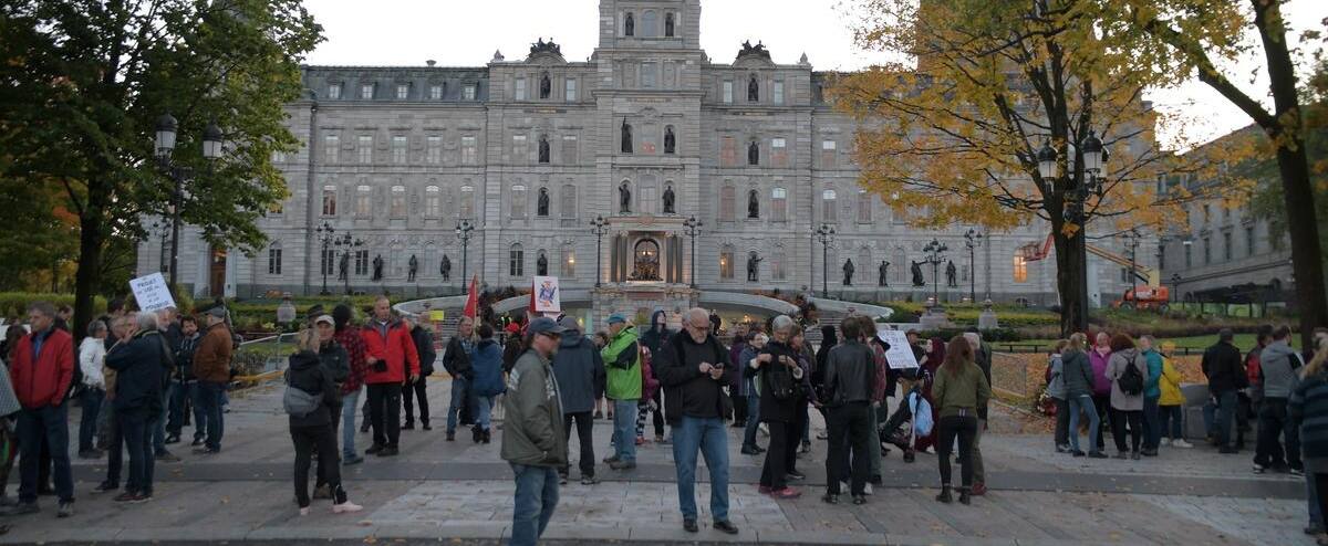 A hundred anti-mask demonstrators in front of the National Assembly 1