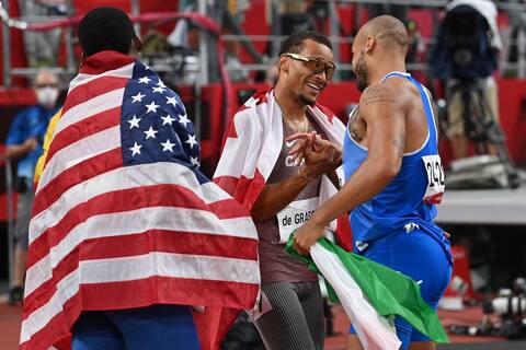Tokyo 2020: Andre de Grosse wins bronze in the 100m event