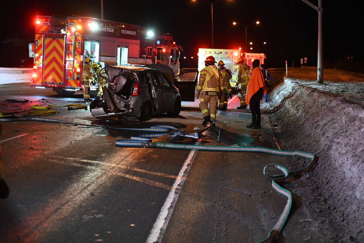 [EN PHOTOS] DufferinMontmorency autre accident près du nouveau radar