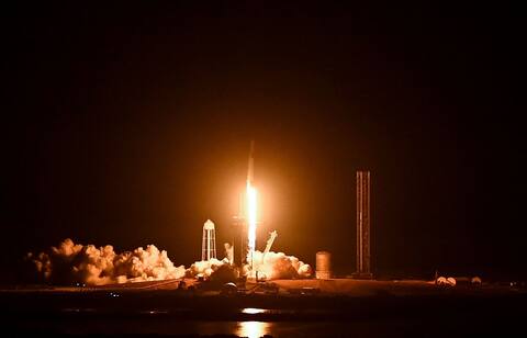 United States: takeoff of a rocket from SpaceX to the ISS
