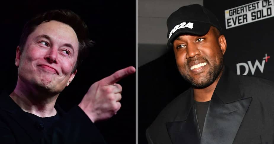 Image principale de l'article Kanye West affirme qu'Elon Musk est un clone