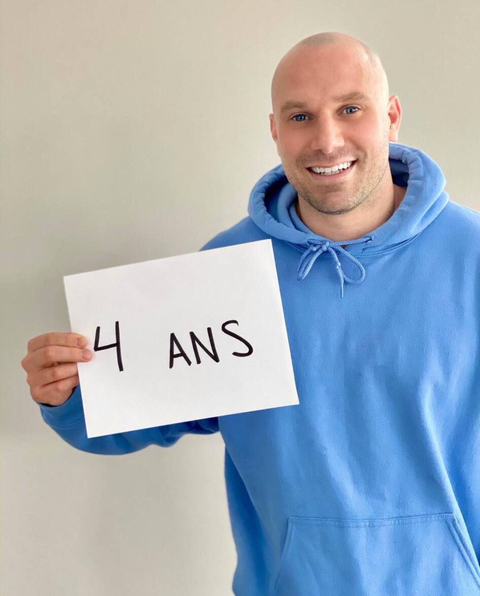 Étienne Boulay souligne quatre ans de sobriété