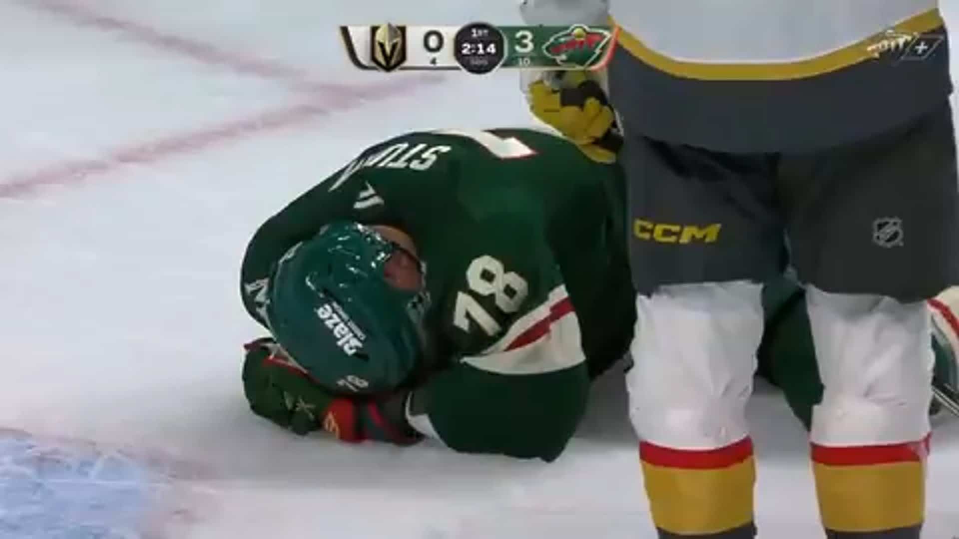 LNH : une scène terrifiante au Minnesota