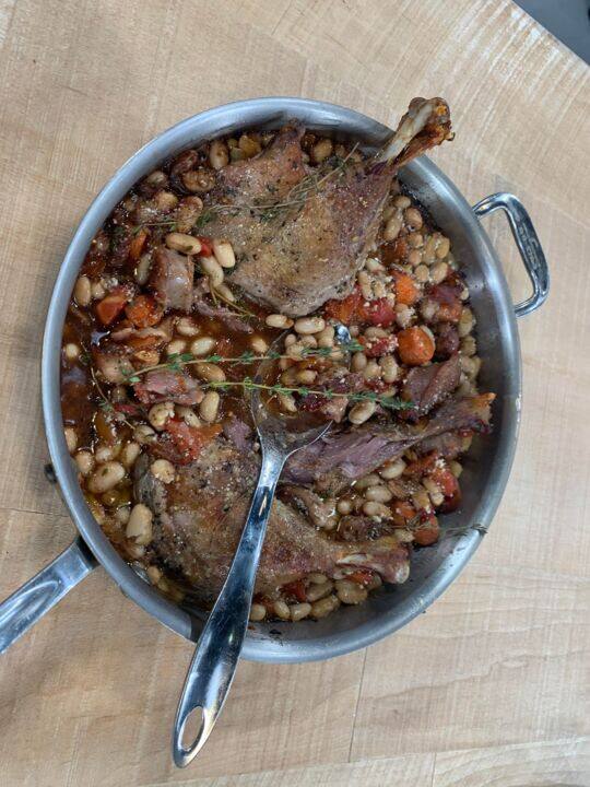 Cuisses de canard confites, comme un cassoulet