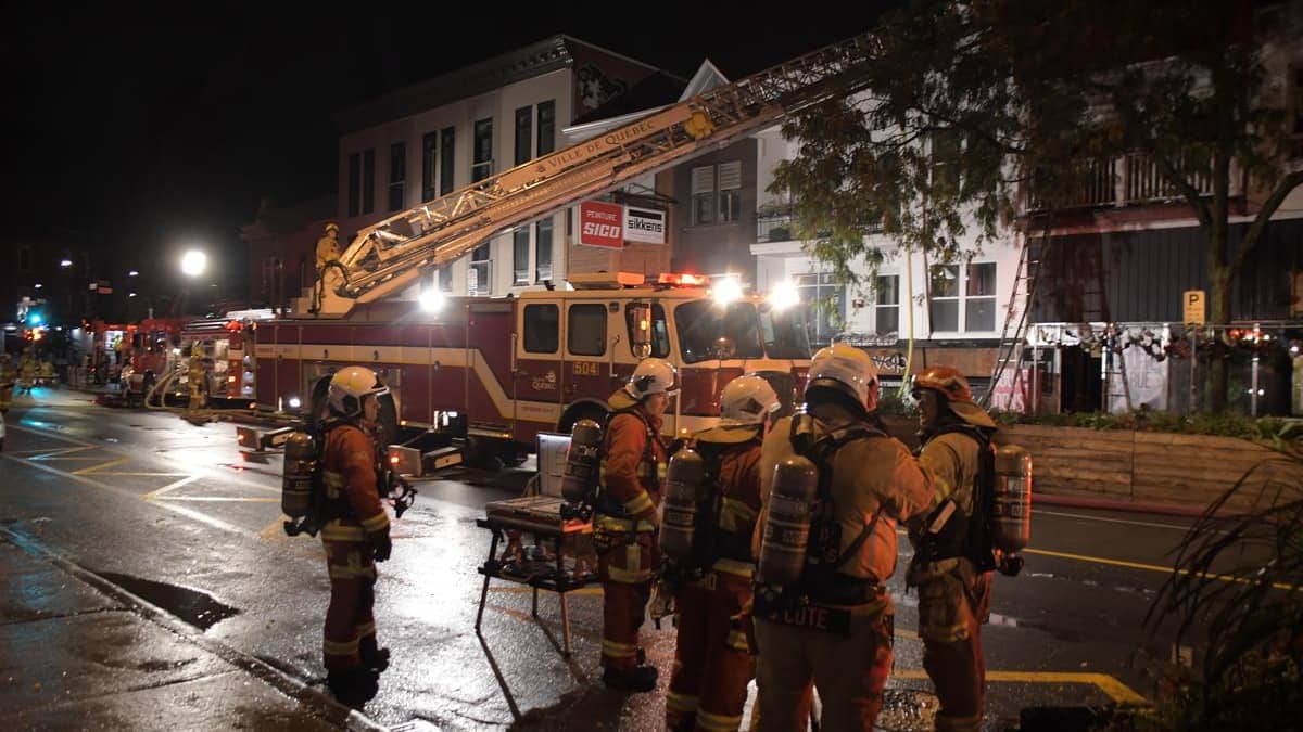 PHOTOS | Fire at Soupe et Cie in Limoilou, the suspected criminal thesis 1