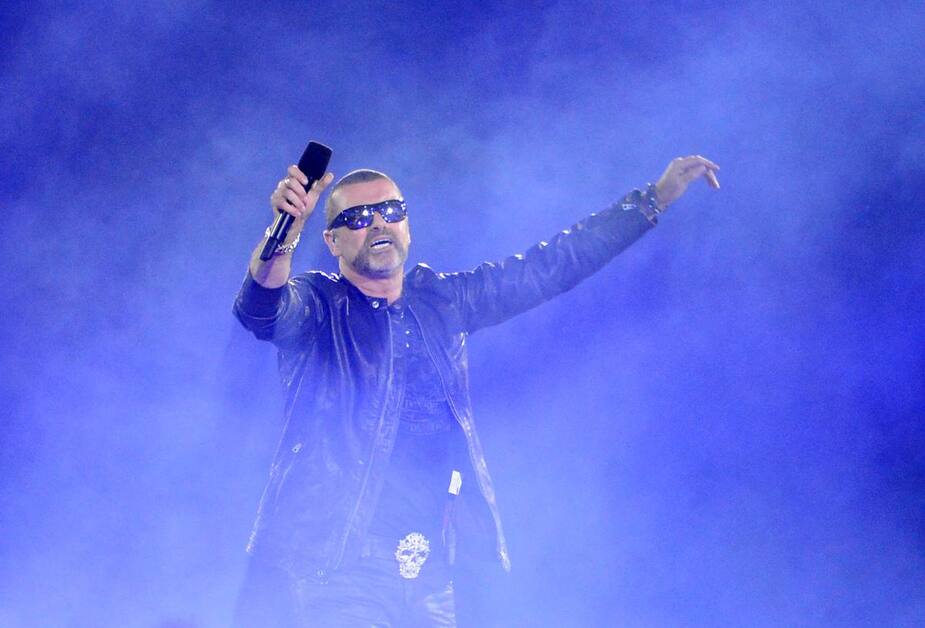 George Michael à la cérémonie de clôture des J.O. 2012 à Londres.
