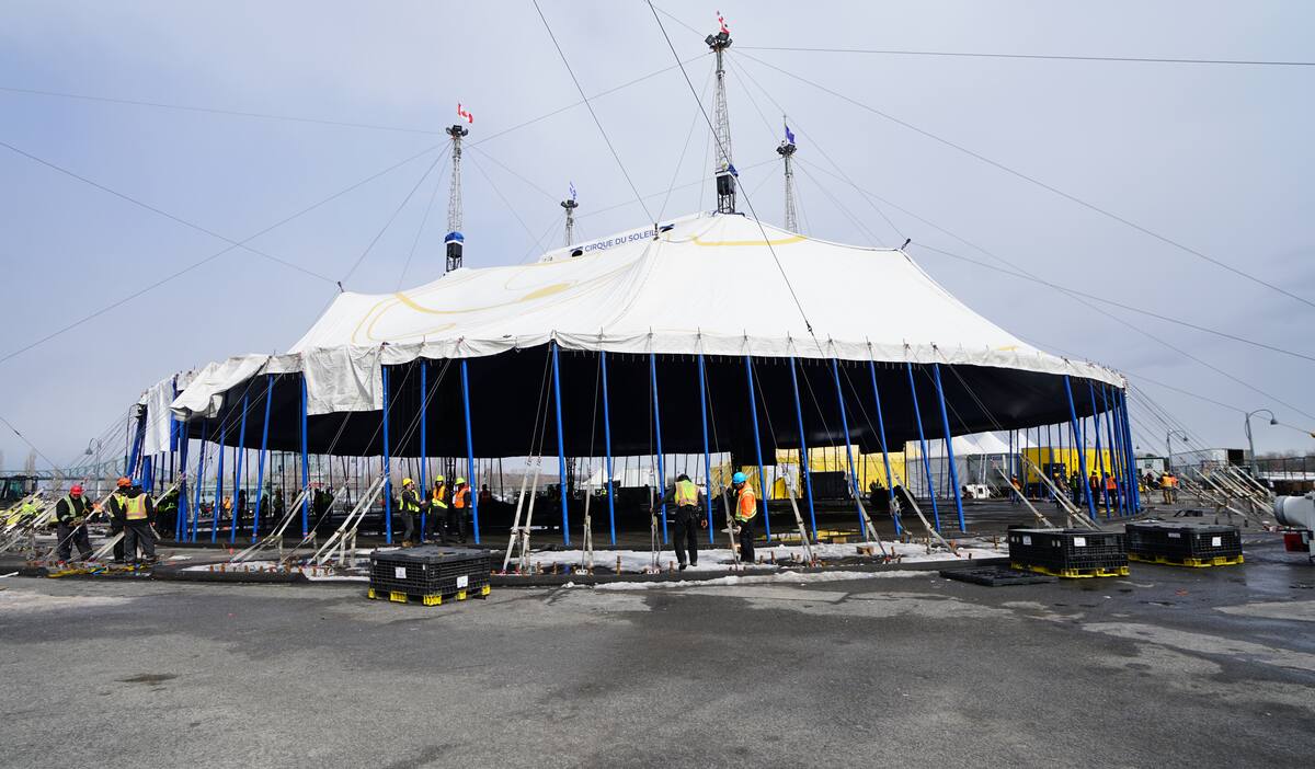 Le chapiteau du Cirque du Soleil bientôt prêt pour «Sous un même ciel ...