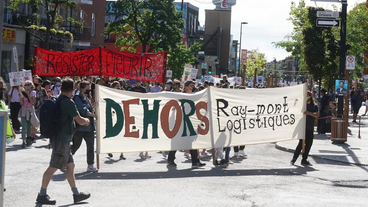 Hochelaga-Maisonneuve: manifestation contre le projet de Ray-Mont Logistiques