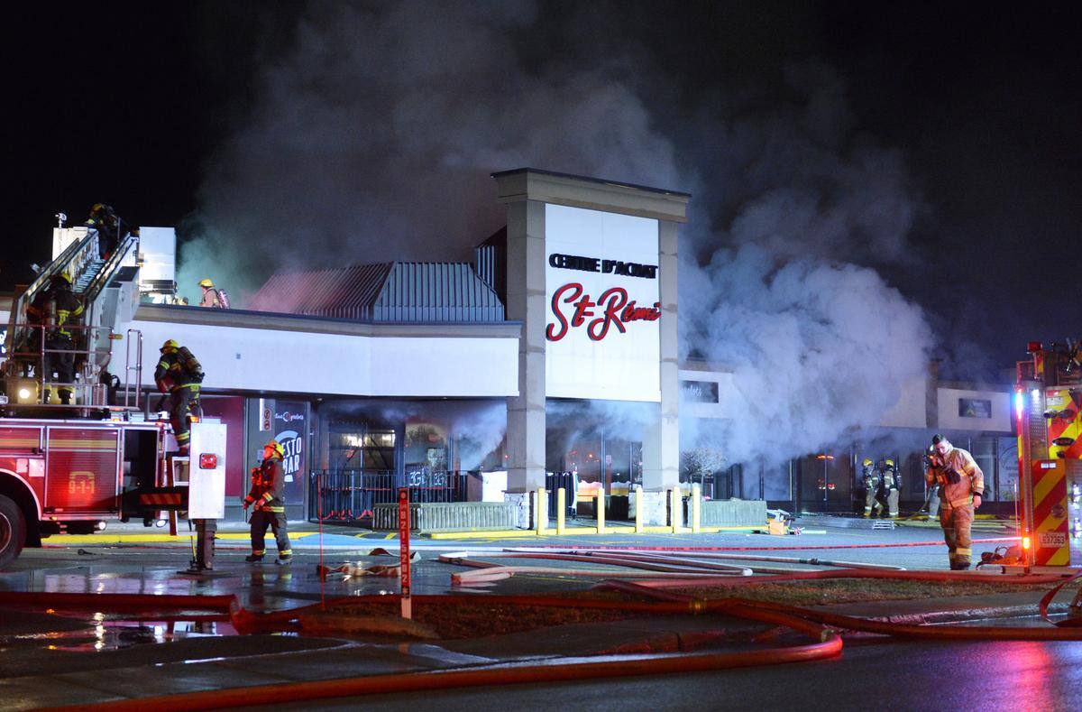 [EN IMAGES] Incendie à Saint-Rémi: un local de production de télé et un ...