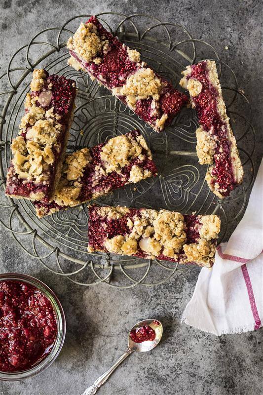 CUISINE | Barres déjeuner framboise et chia