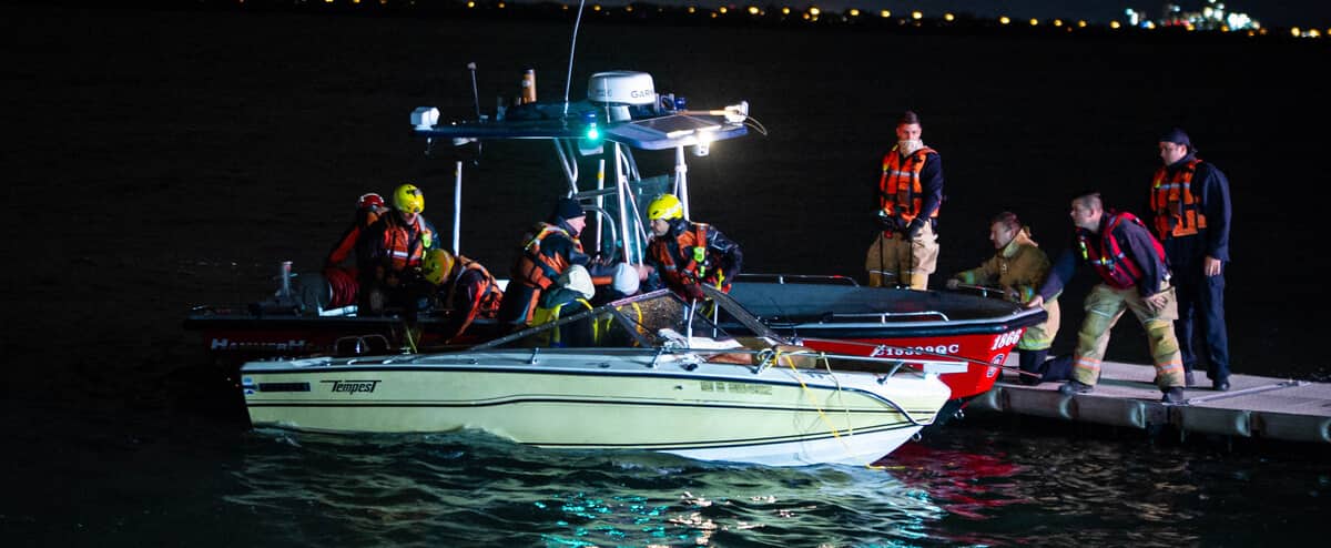 Un pompier manque à l'appel après une chute