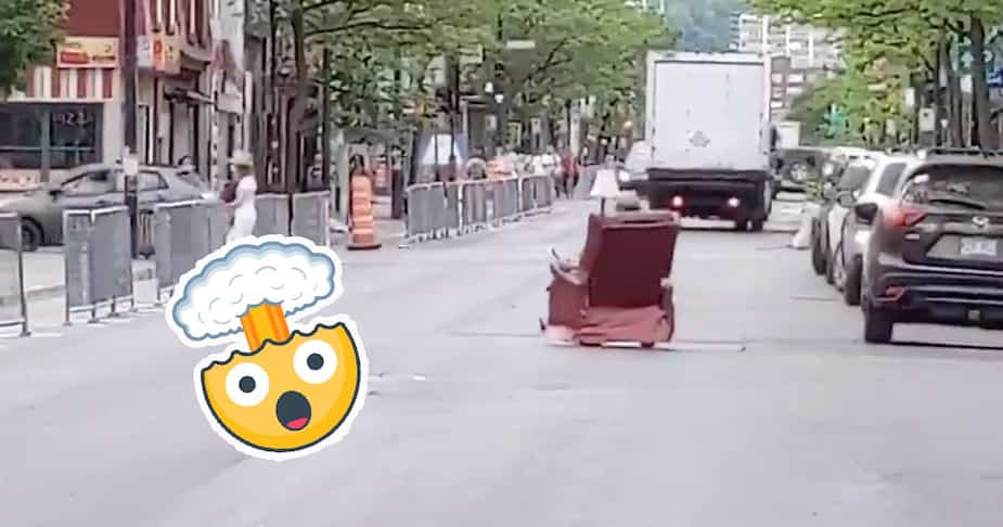 Image principale de l'article Un La-Z-Boy roulant aperçu sur Mont-Royal