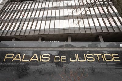 Fachada del juzgado de Montreal, enero de 2024.