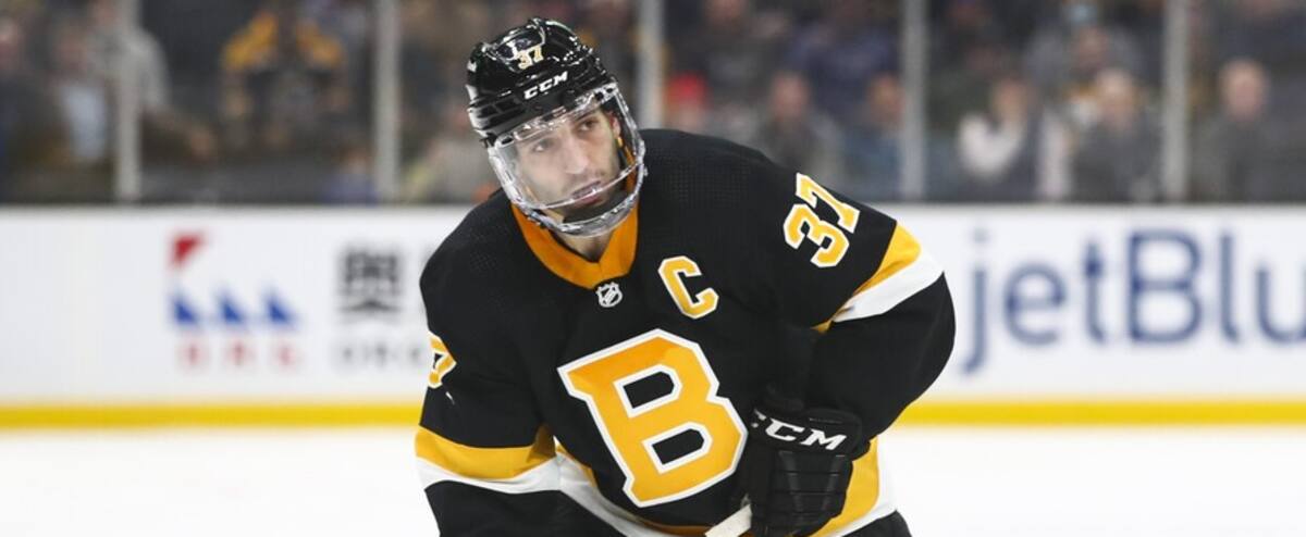 Patrice Bergeron absent contre le Canadien