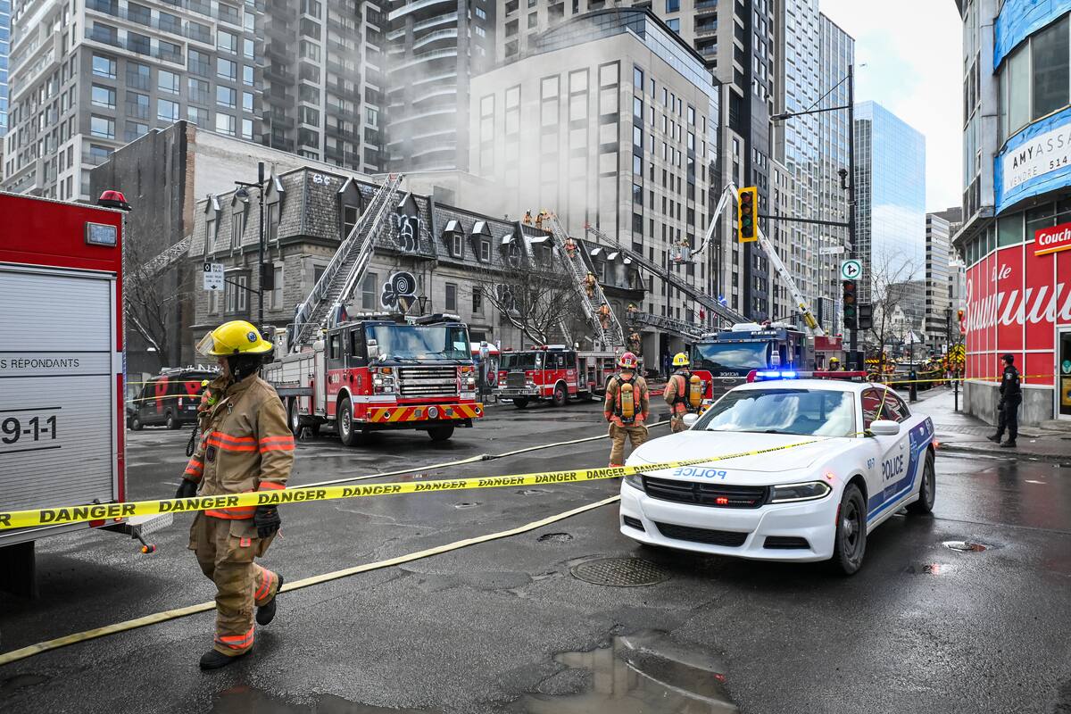 Un incendie paralyse une partie du centre-ville | TVA Nouvelles