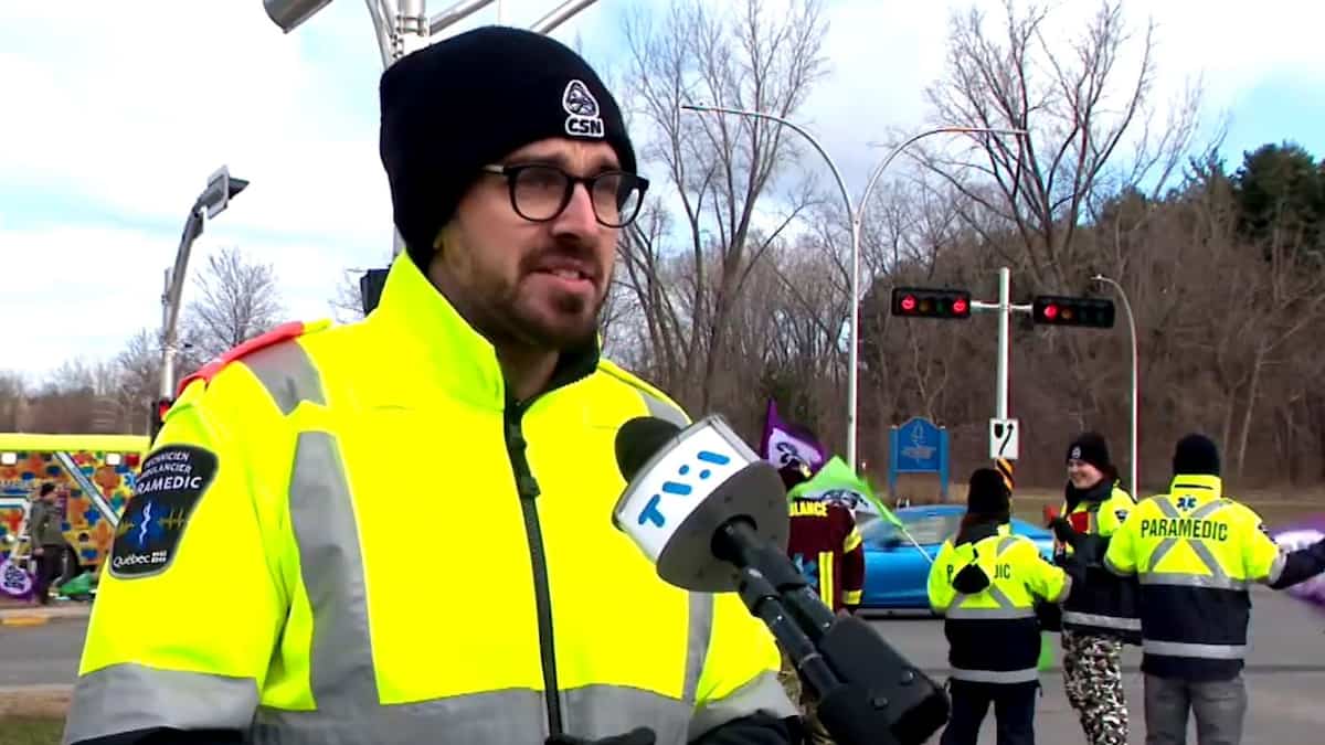 Manifestation des ambulanciers à Trois-Rivières