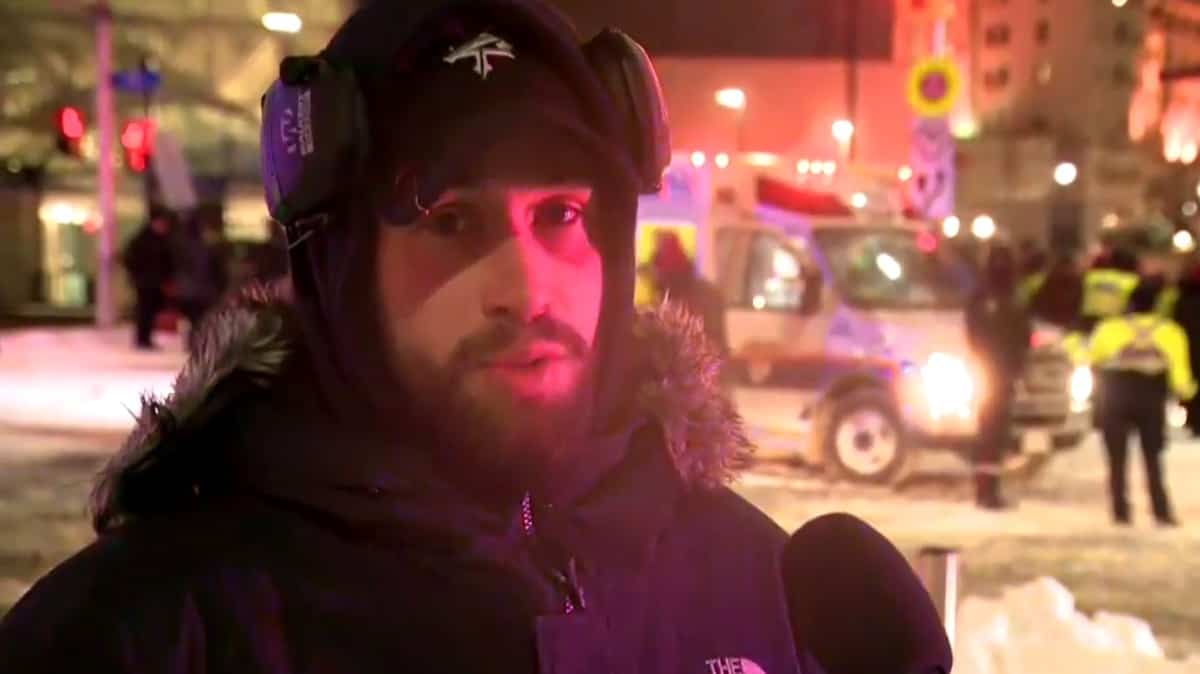 Manifestant à Ottawa: relâché avec un simple avertissement