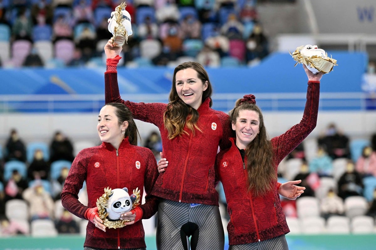 Patinage de vitesse: les Canadiennes en or &agrave; la poursuite