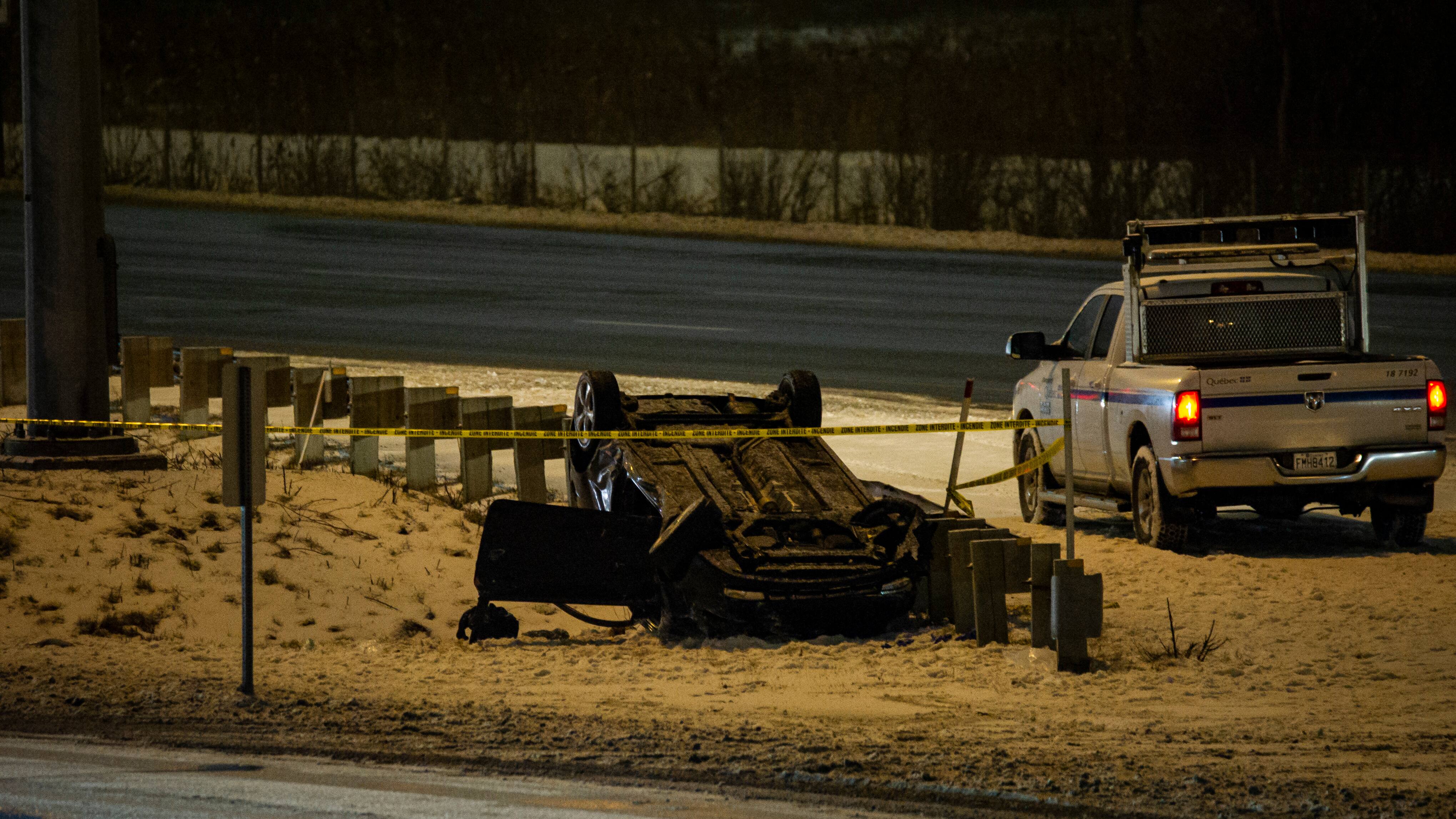 Un conducteur dans un &eacute;tat critique apr&egrave;s un accident sur l&rsquo;A-15
