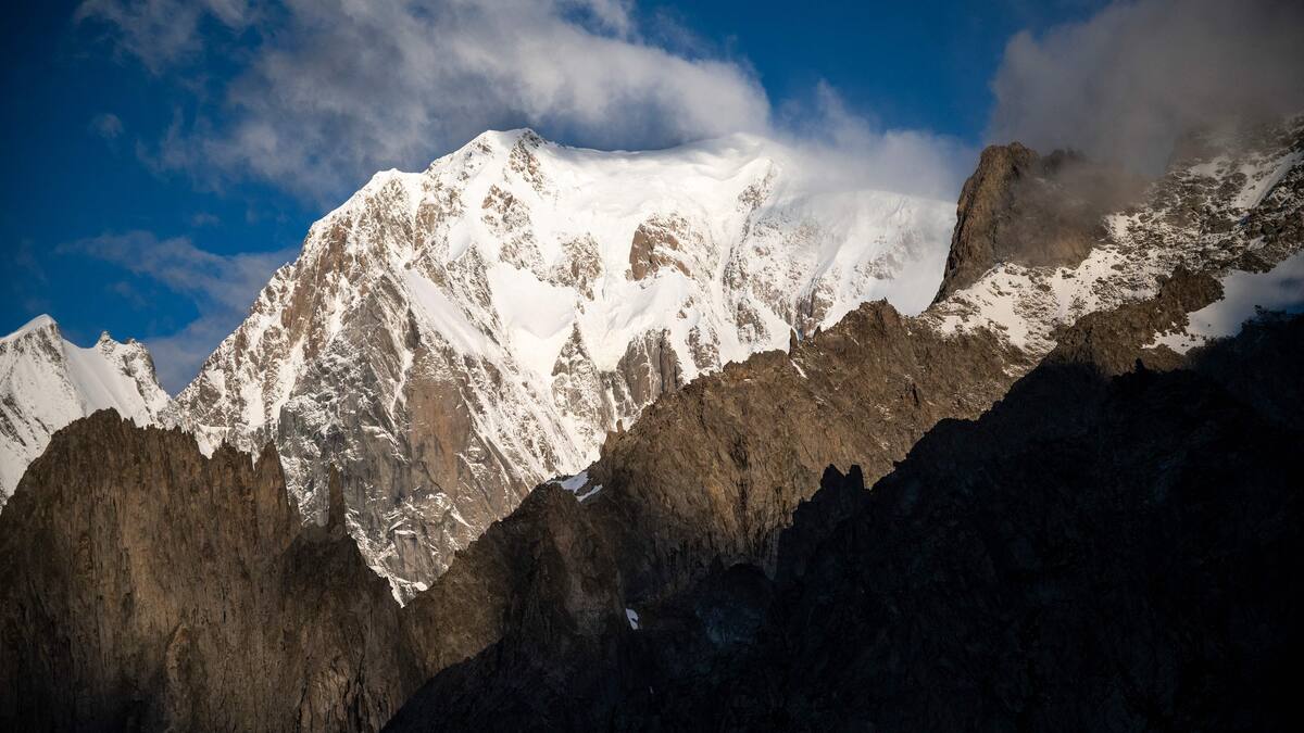 Le mont Blanc rapetisse