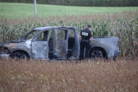 A body found in a charred car in Beauce