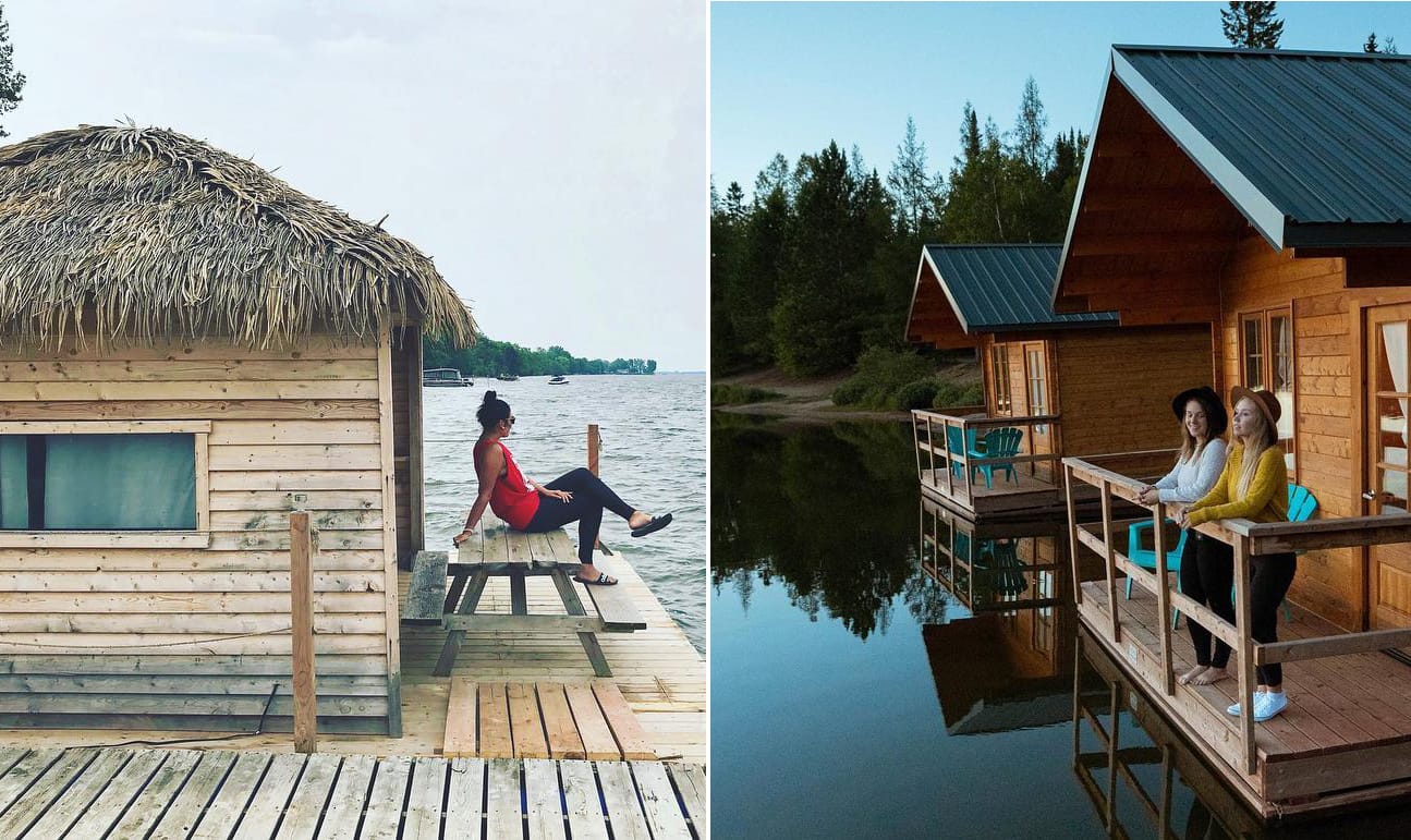 9 mini-chalets flottants à réserver (sans tarder)