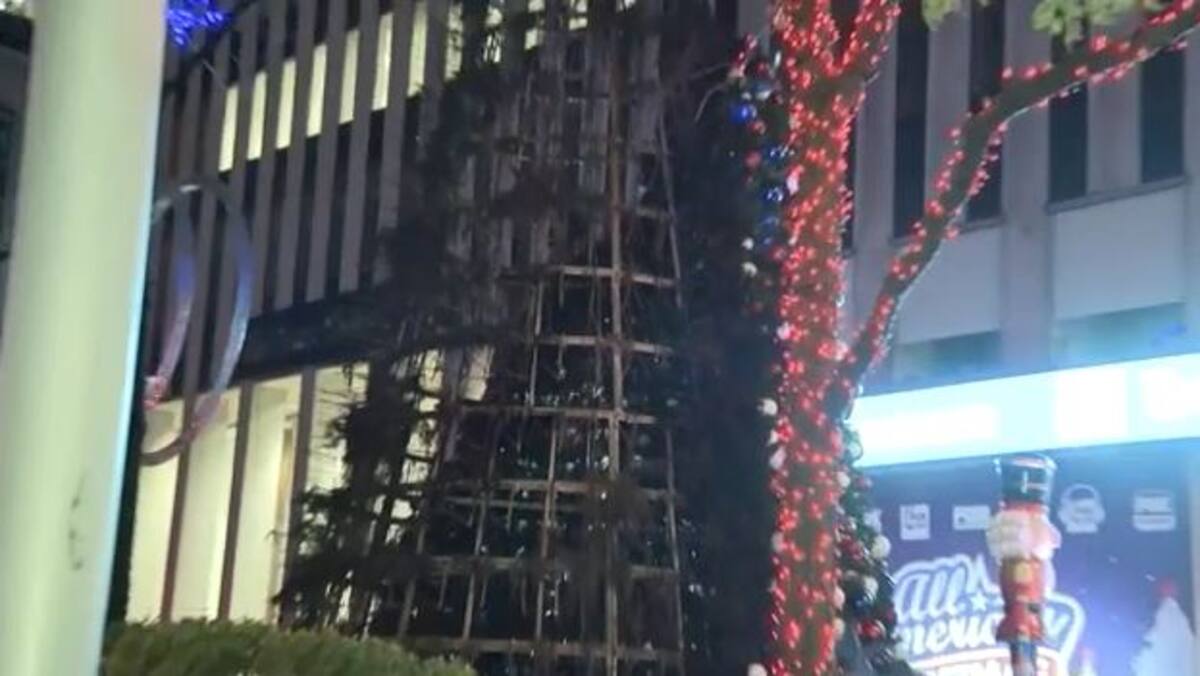 Un homme arrêté à New York pour l'incendie du sapin de Noël géant de Fox News