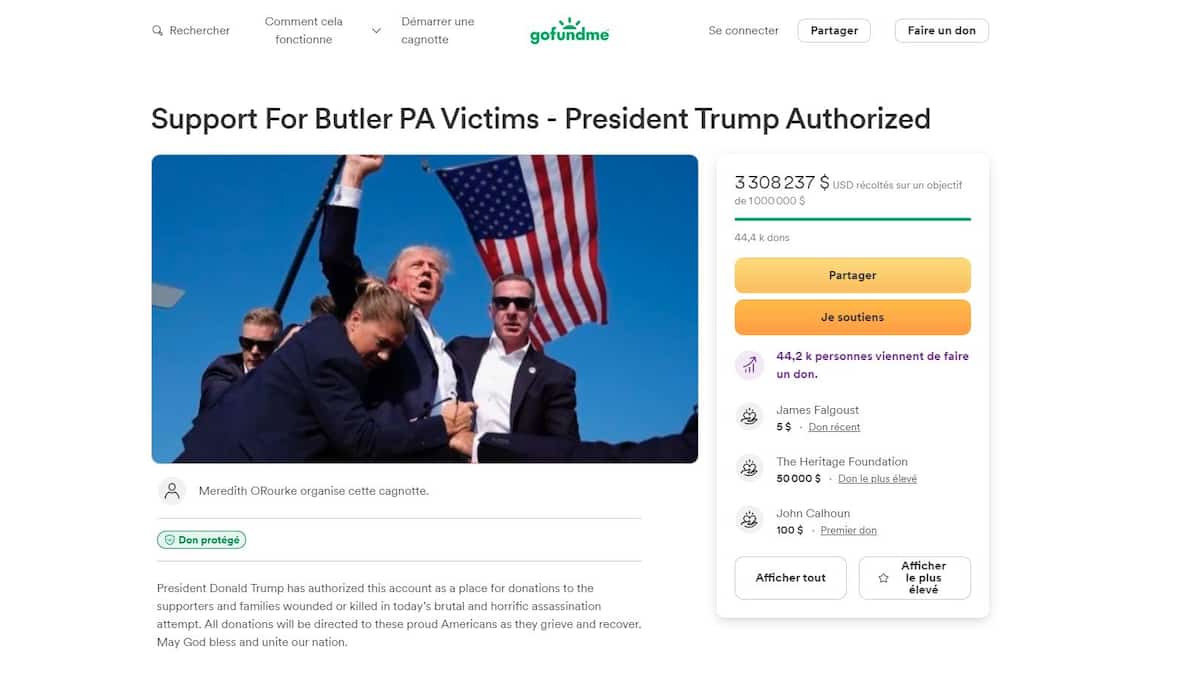 Assassination Attempt: Trump Team's GoFundMe Campaign Raises Over  Million Assassination Attempt: Trump Team's GoFundMe Campaign Raises Over  Million
