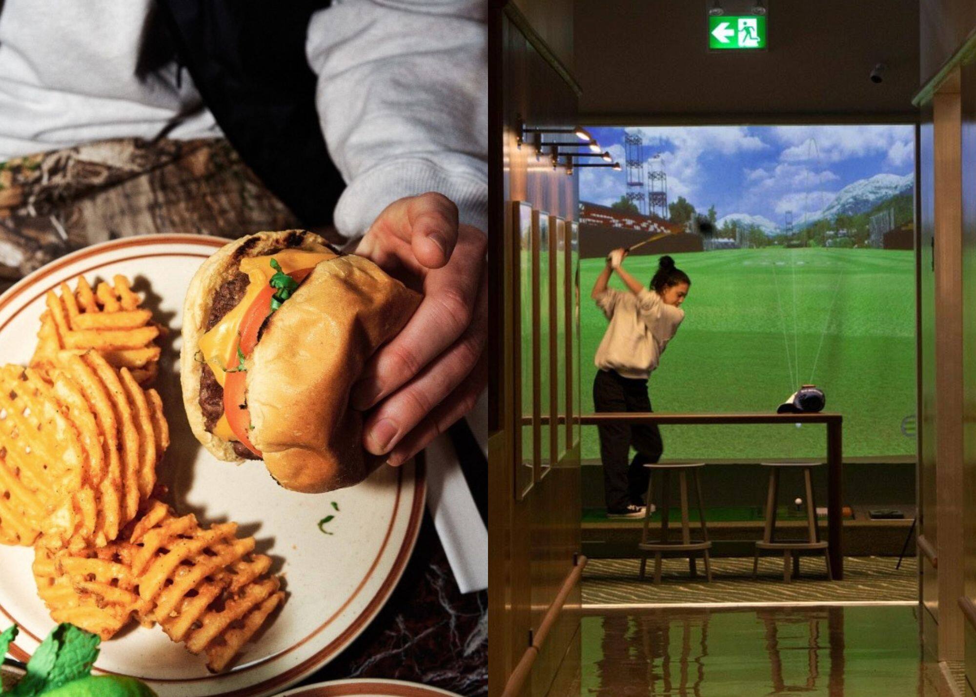 Vous pouvez jouer au golf dans ce nouveau resto