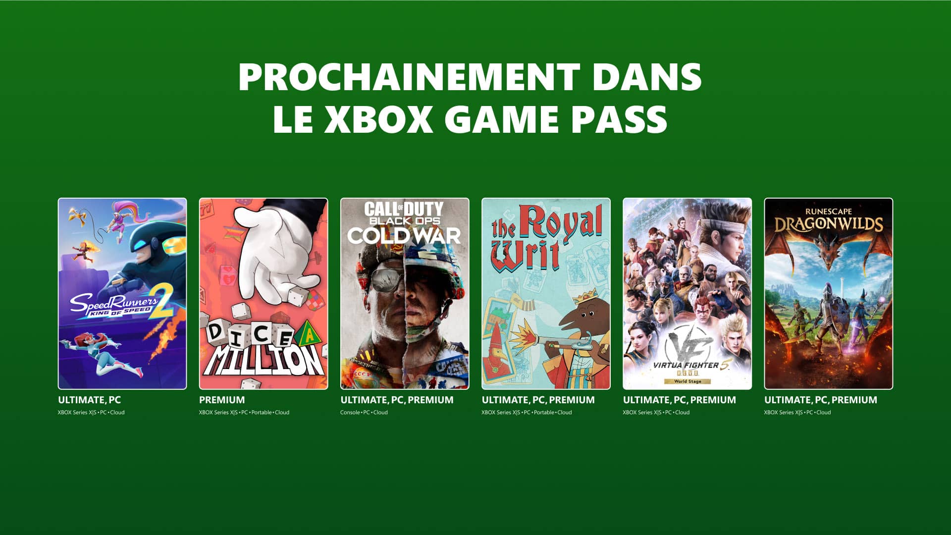 Image principale de l'article Les jeux Game Pass de septembre