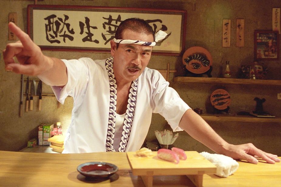 Sonny Chiba dans le rôle de Hattori Hanzo dans Kill Bill: Vol. 1