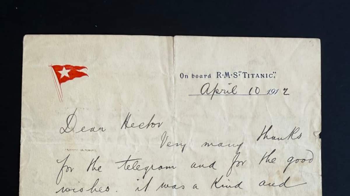 A letter written by a Titanic passenger recounts life on board before the disaster A letter written by a Titanic passenger recounts life on board before the disaster