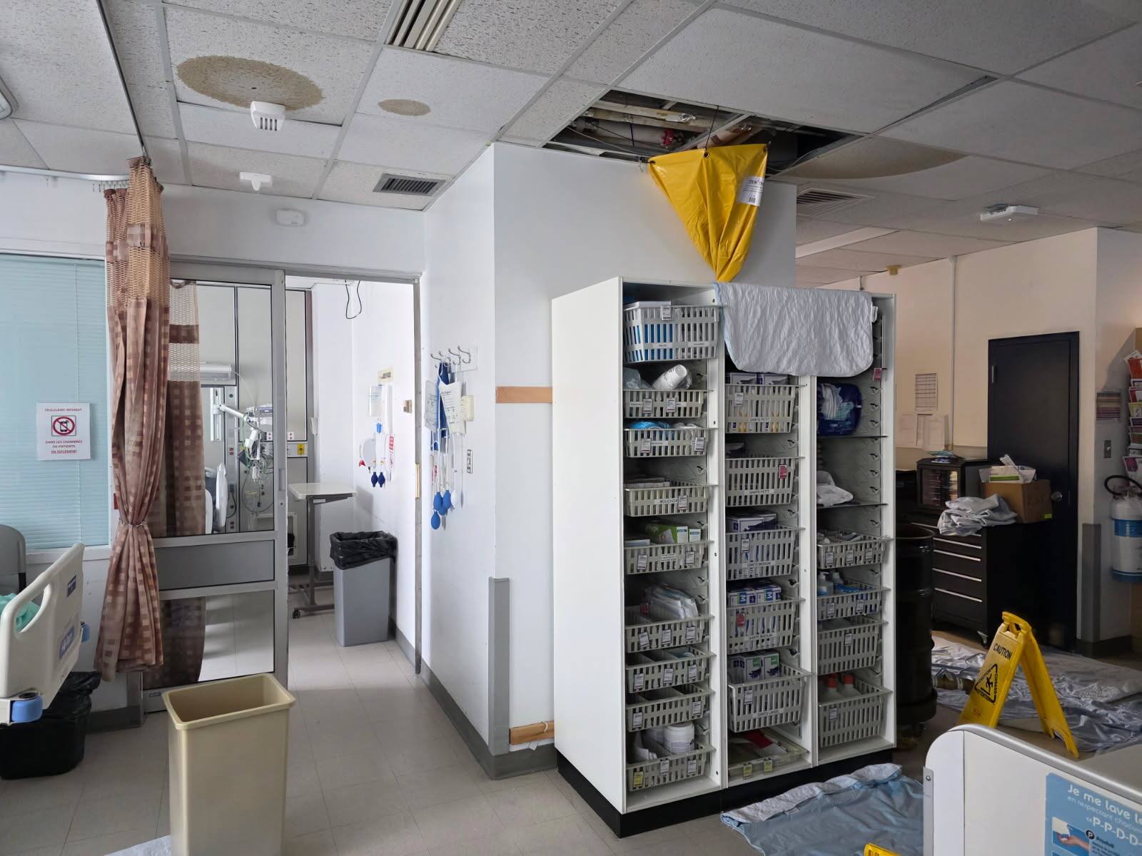 &laquo;C&rsquo;&eacute;tait le chaos&raquo;: fuites d&rsquo;eau, panne d&rsquo;&eacute;lectricit&eacute; et patients d&eacute;plac&eacute;s &agrave; l&rsquo;H&ocirc;pital Maisonneuve-Rosemont